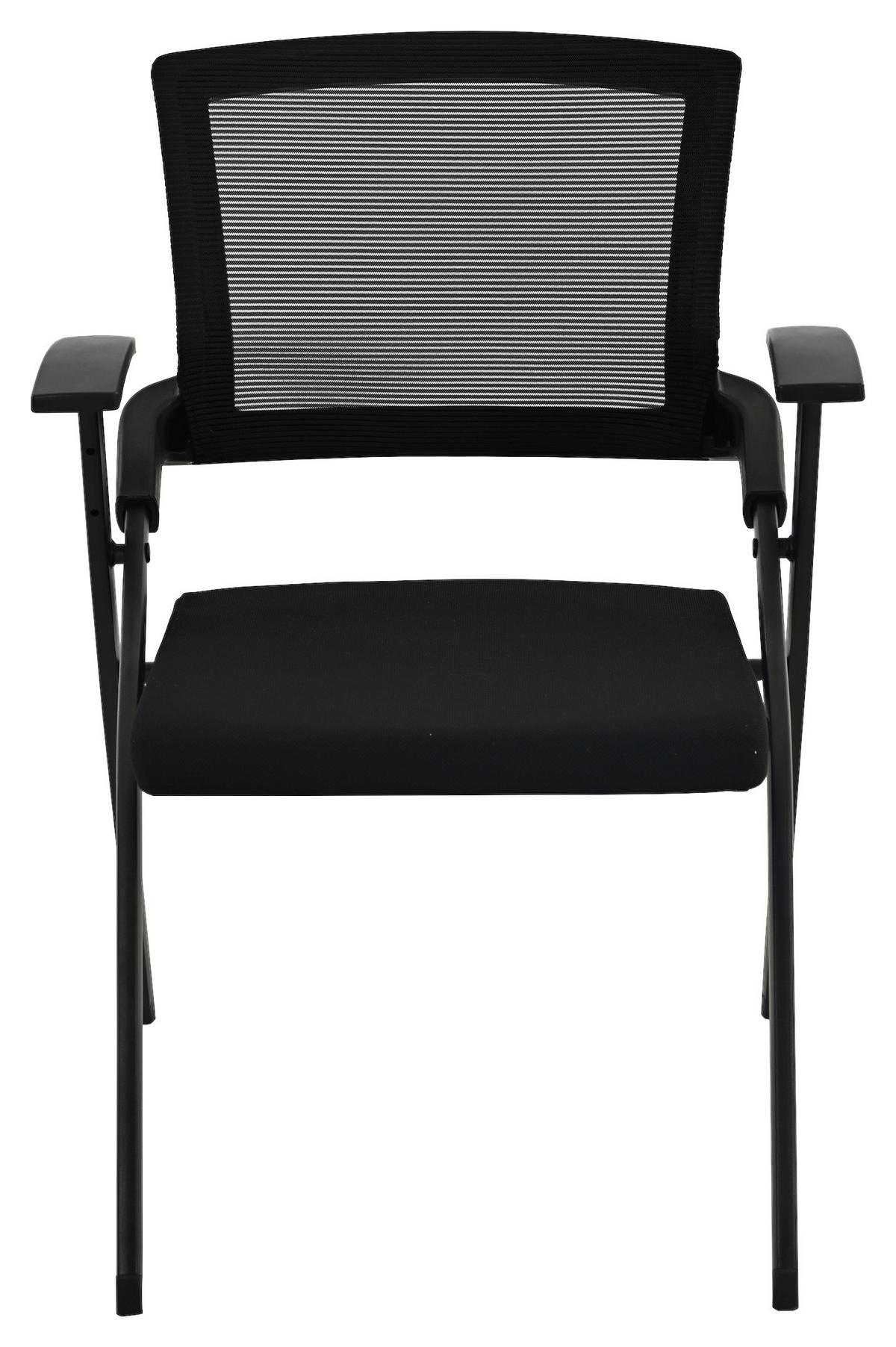 Besucherstuhl Milan Schwarz B: 59 cm - Schwarz, Trend, Kunststoff/Textil (59/86/59cm)