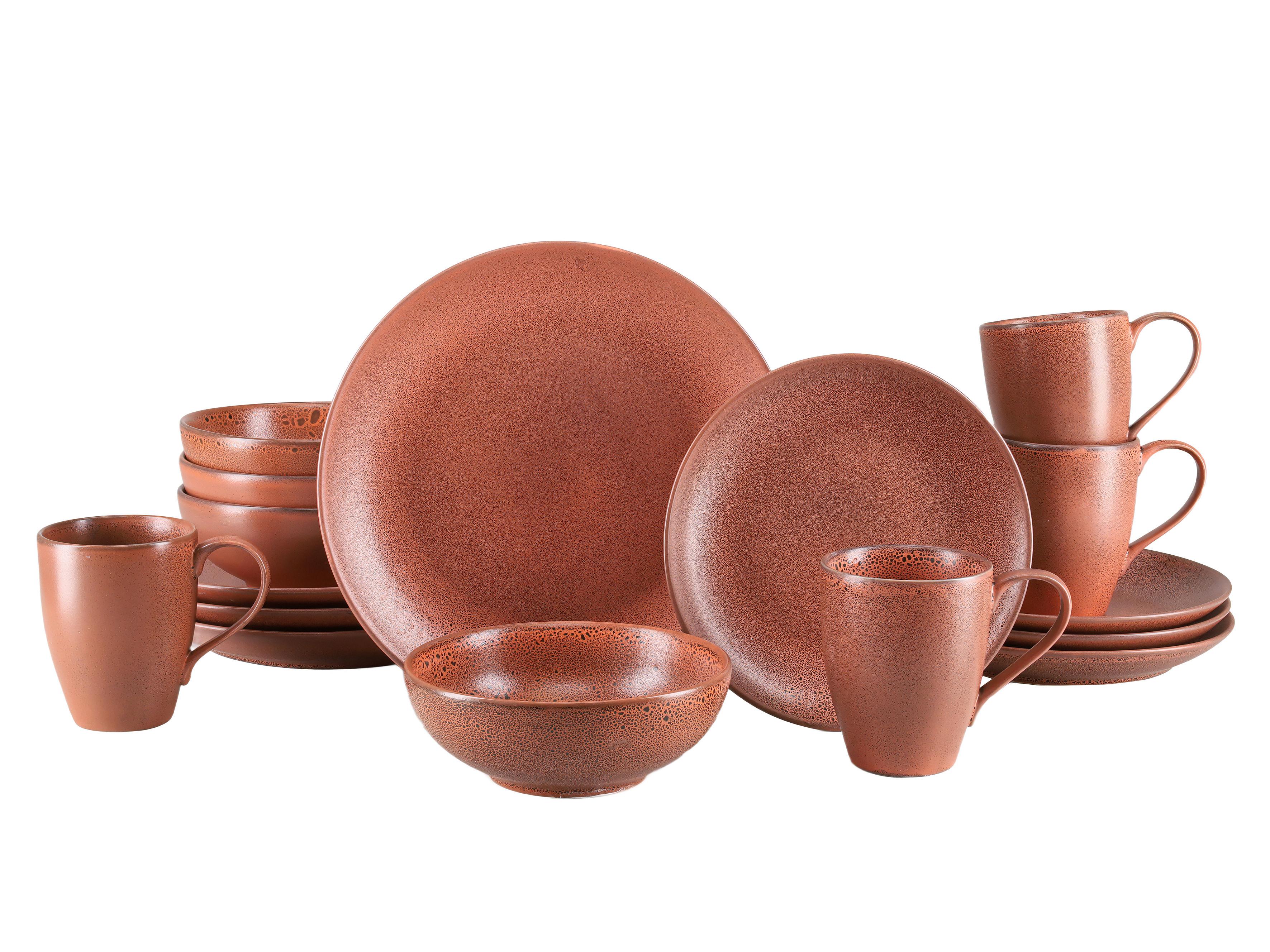 KOMBINOVANÝ SERVIS 25136 SIERRA NEVADA FUEGO - bordová, Basics, keramika - Creatable