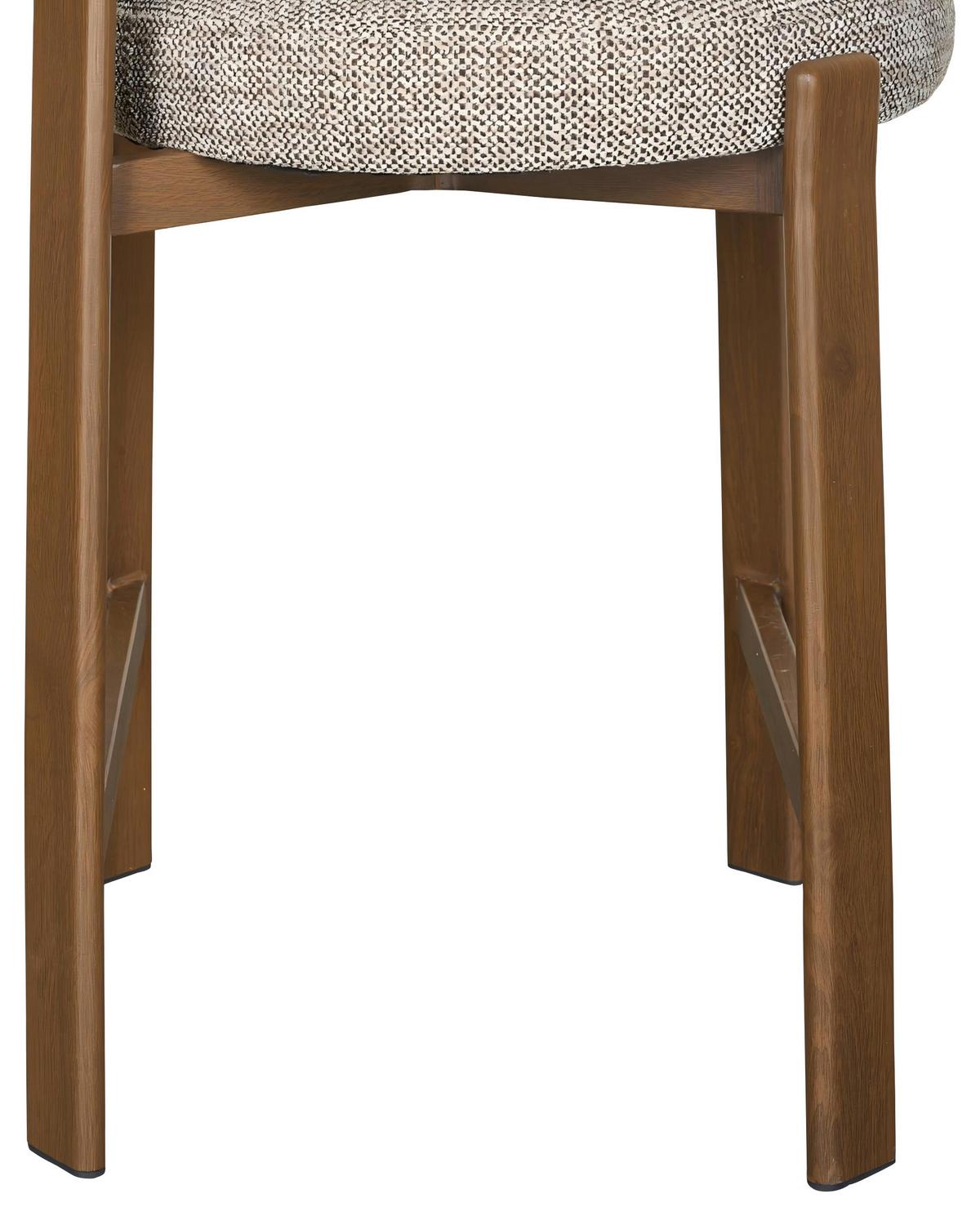 Barhocker Bilbao Braun B: 52 cm - Walnussfarben/Braun, MODERN, Textil/Metall (52/90,5/53,5cm) - Livetastic