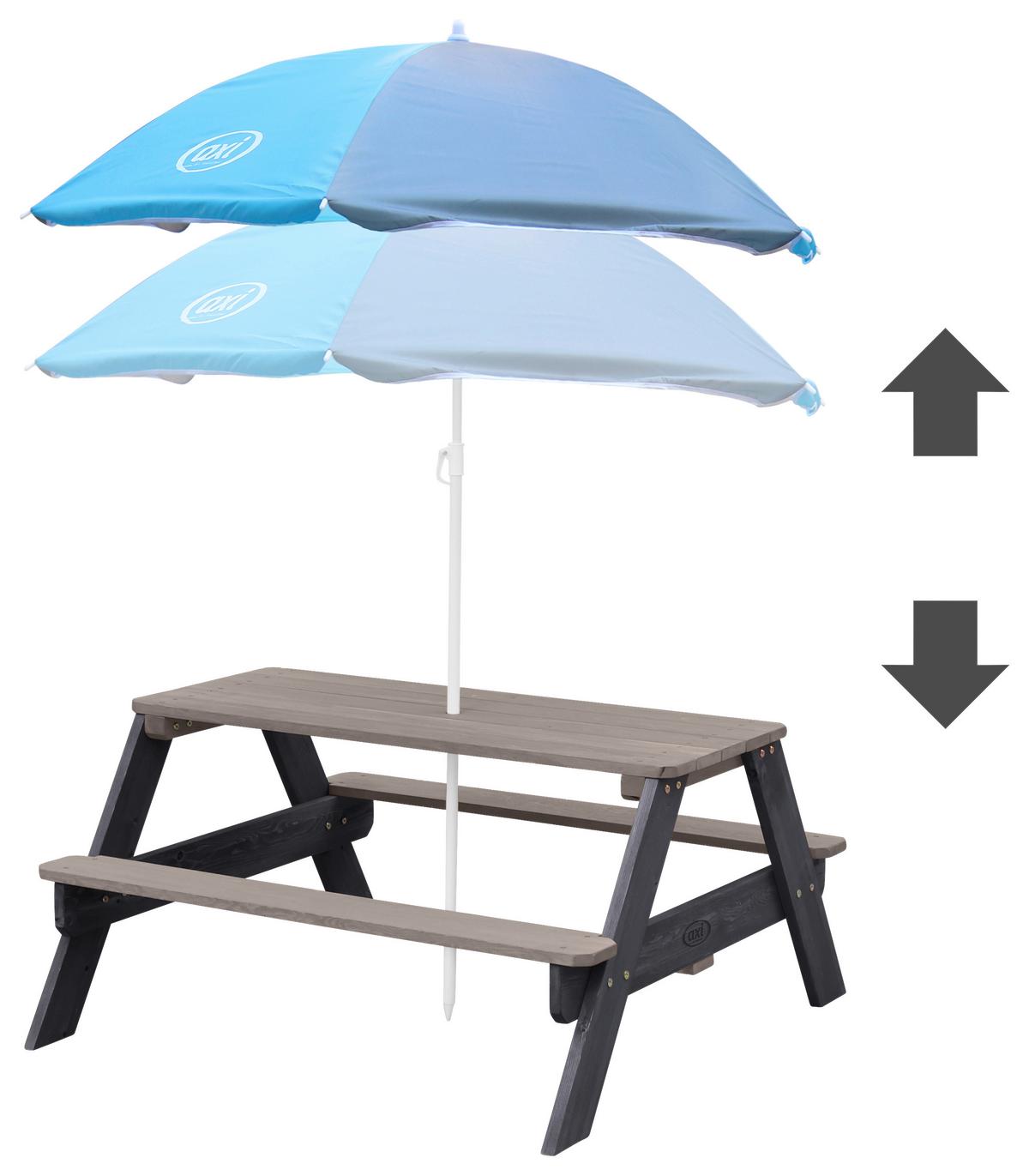 Kinder-gartenset A031.003.05 - Blau/Grau, KONVENTIONELL, Holz (97,7/48,7/95cm) - Ambia Garden
