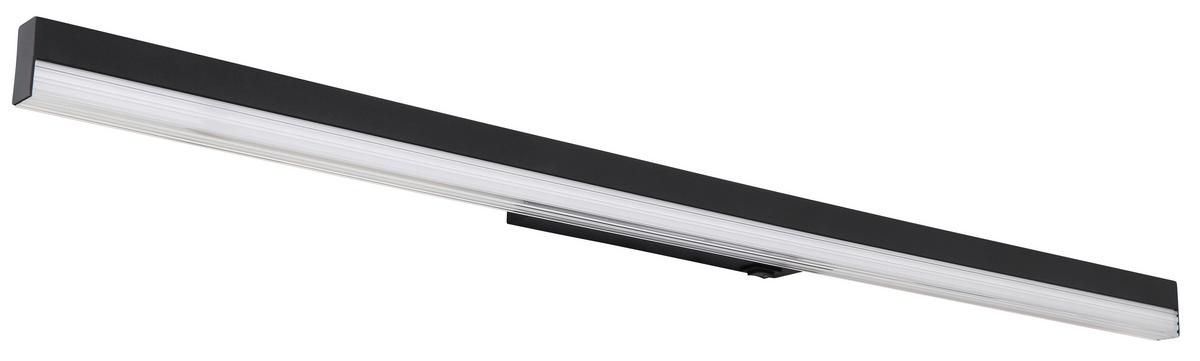 LED-Wandleuchte 41927b - Opal/Schwarz, Basics, Kunststoff/Metall (80/6,5/4cm) - Globo