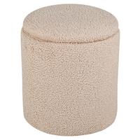 Pouf Limpen - Beige, Design, Textil (32/40/32cm) - Livetastic