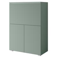 SEKRETÁŘ VERA 90 - šedá/zelená, Design, kompozitní dřevo/plast (90/125,1/42cm) - P & B