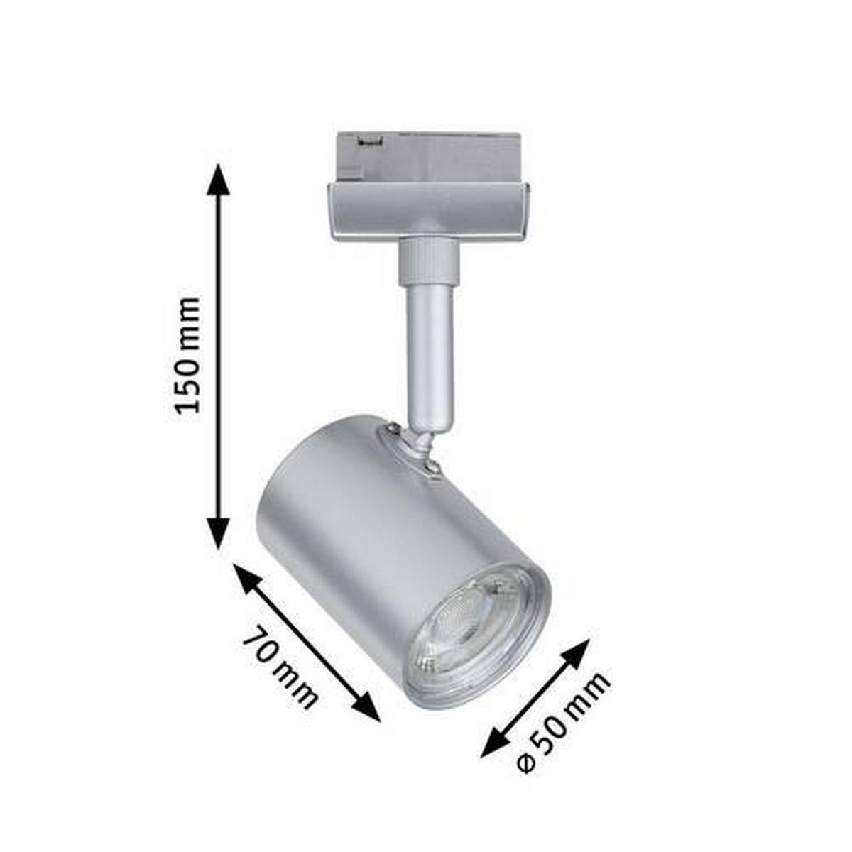 Schienensystem-Strahler 96992 Urail Limba - Chromfarben, Design, Glas/Metall (15/7/5cm) - Paulmann