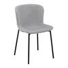 Židle NOEMIE šedá - černá/světle šedá, Moderní, kov/dřevo (46/79/56cm) - Bessagi Home