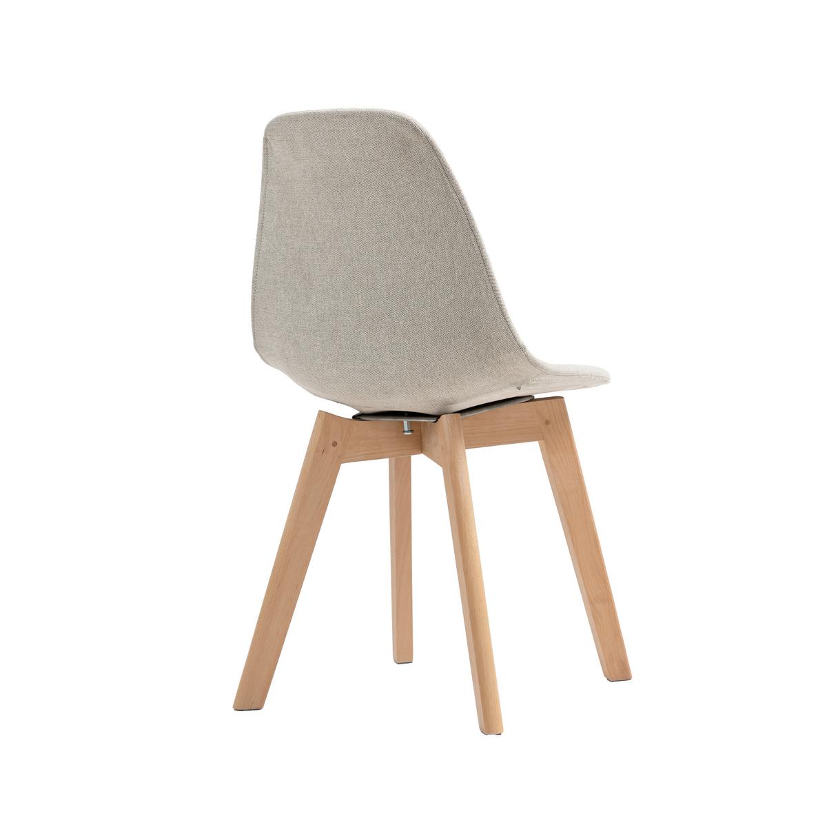 Stuhl-Set Keeve - Beige, MODERN, Holz/Kunststoff (47/83/53cm) - MID.YOU