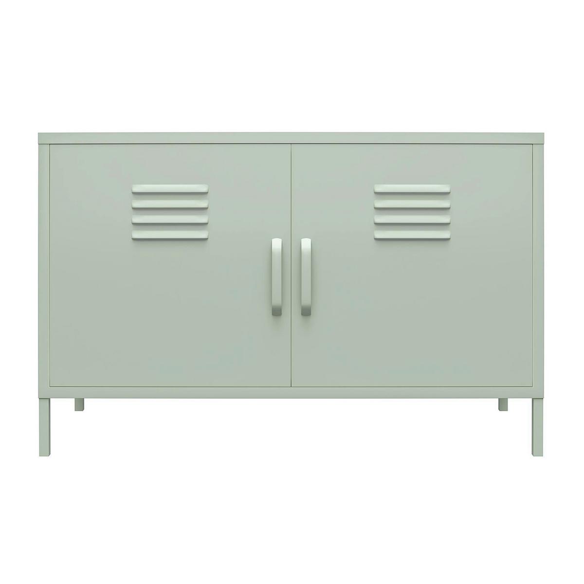 Highboard Mission District Hellgrün B: 100 Cm - Hellgrün, Design, Metall (100/64/40cm) - MID.YOU