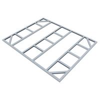 Fundamentrahmen 295x237 Cm Metall - Silberfarben, Basics, Metall (295/2/237cm)