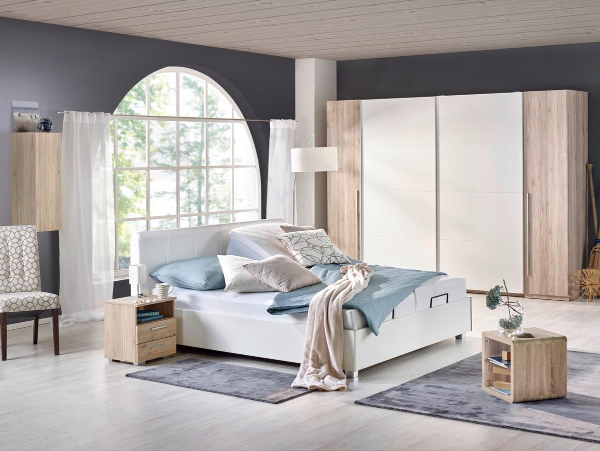 Skříň s posuvnými dveřmi JOKER,šířka 315cm - bílá/barvy dubu, Konvenční, dřevo/plast (315/225/61cm) - Based