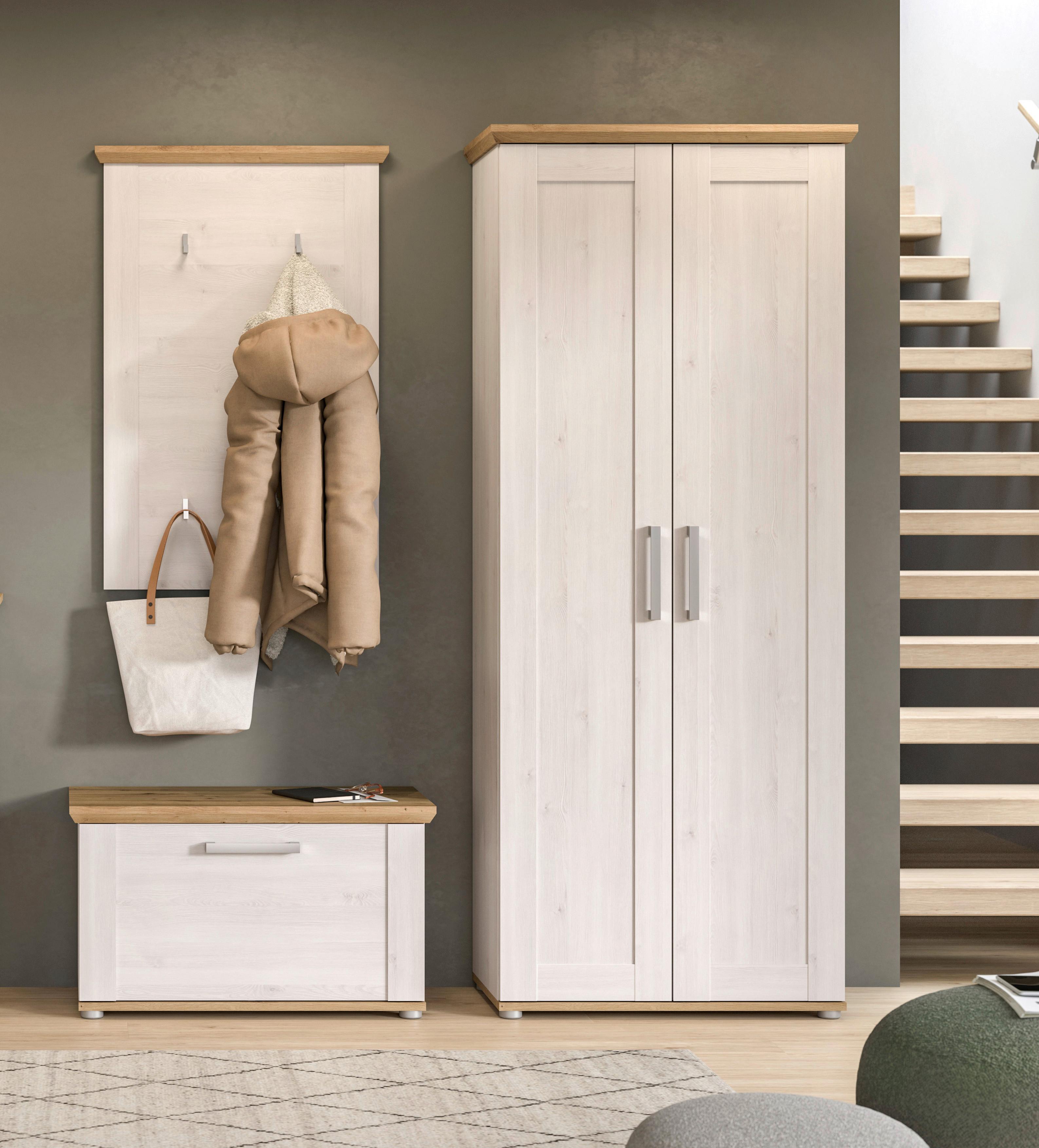 Garderobe Verona 3-Teilig Lärche B: 171 cm - KONVENTIONELL, Holzwerkstoff (171/194/37cm) - MID.YOU