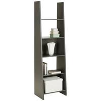 REGÁL PISA - antracitová, Modern, kompozitné drevo (54/186/38cm) - Mömax