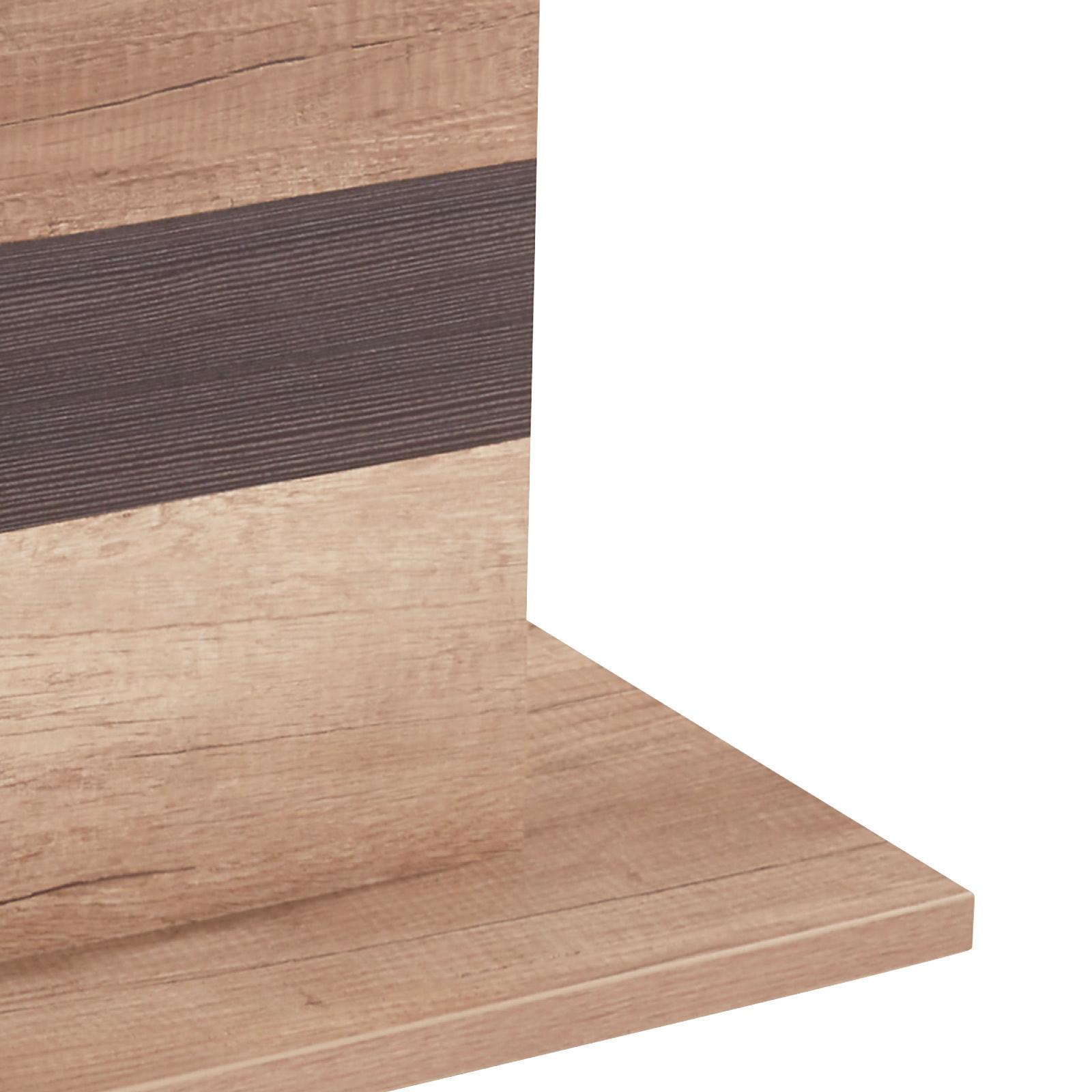 Couchtisch Mali, Eiche Dekor/Dunkelbraun - Eichefarben/Dunkelbraun, MODERN, Holzwerkstoff (110/49/67cm)