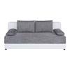 2-sitzer-sofa Lucy Mit Schlaffunktion Grau/weiß - Schwarz/Weiß, Design, Holzwerkstoff/Textil (200/90/103cm) - P & B