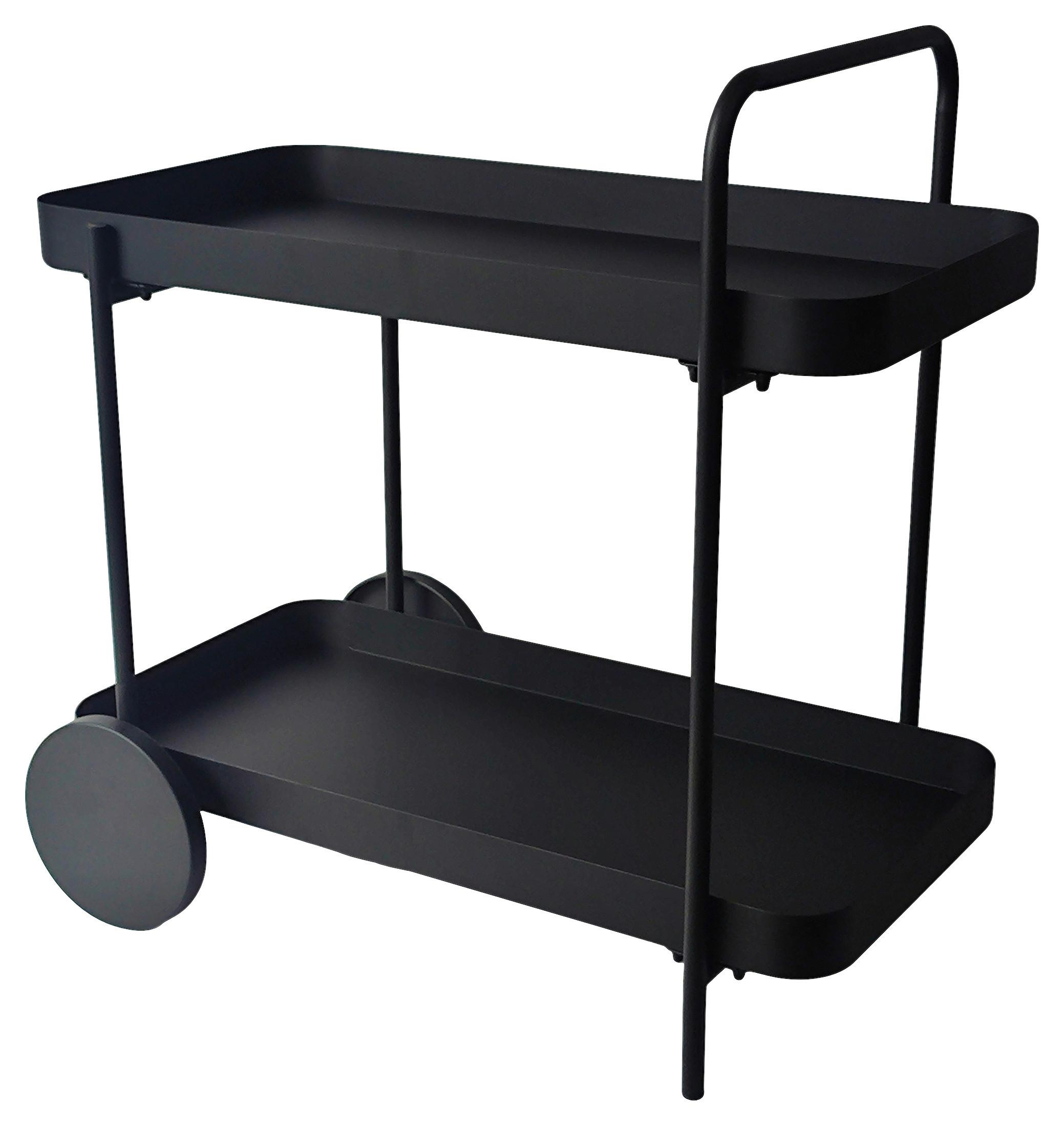 SERVÍROVACÍ VOZÍK DESINO -EXKLUSIV- - černá, Moderní, kov (70/70/43cm) - Mömax