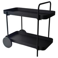 SERVÍROVACÍ VOZÍK DESINO -EXKLUSIV- - černá, Moderní, kov (70/70/43cm) - Mömax