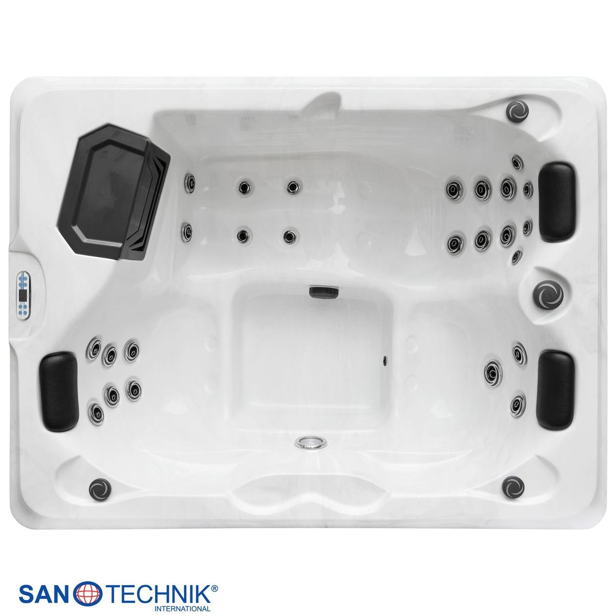 Whirlpool Kunststoff XXL1956 210x160x80 cm - Weiß, Basics, Kunststoff (160/210/80cm)