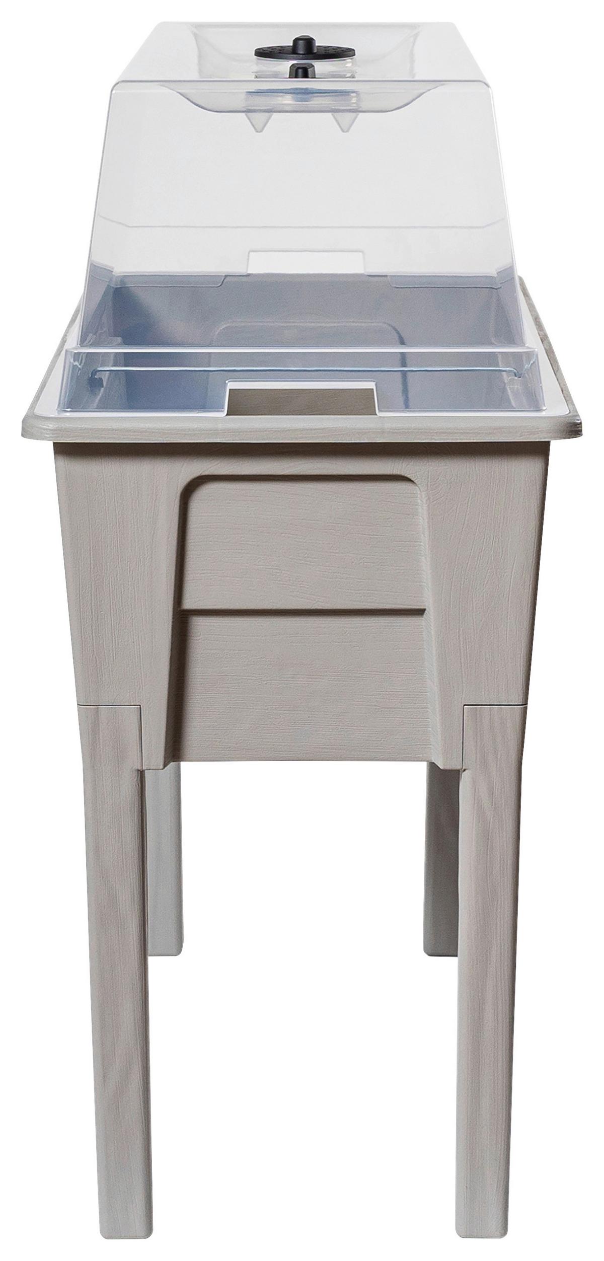 Hochbeet Kunststoff Victoria 78x81x38 cm Hellgrau - Hellgrau, Basics, Kunststoff (78/81/38cm)