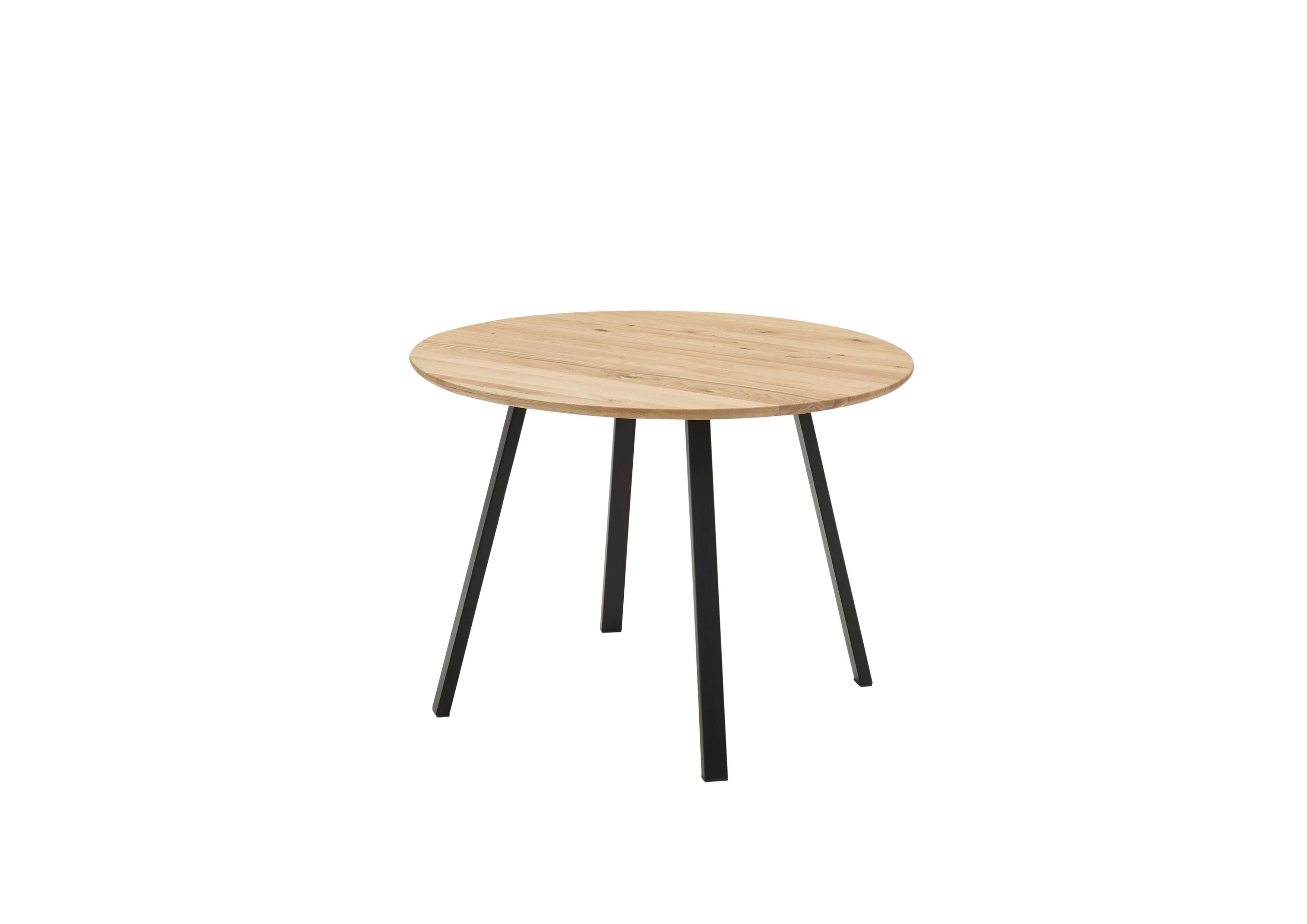 Esstisch Nils - Eichefarben/Schwarz, MODERN, Holz/Metall (110/110/75cm) - MID.YOU