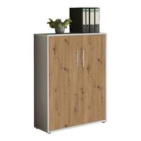 AKTENSCHRANK OFFICE EDITION - Eiche Artisan/Grau, MODERN, Holzwerkstoff (84,4/113,6/33cm) - MID.YOU