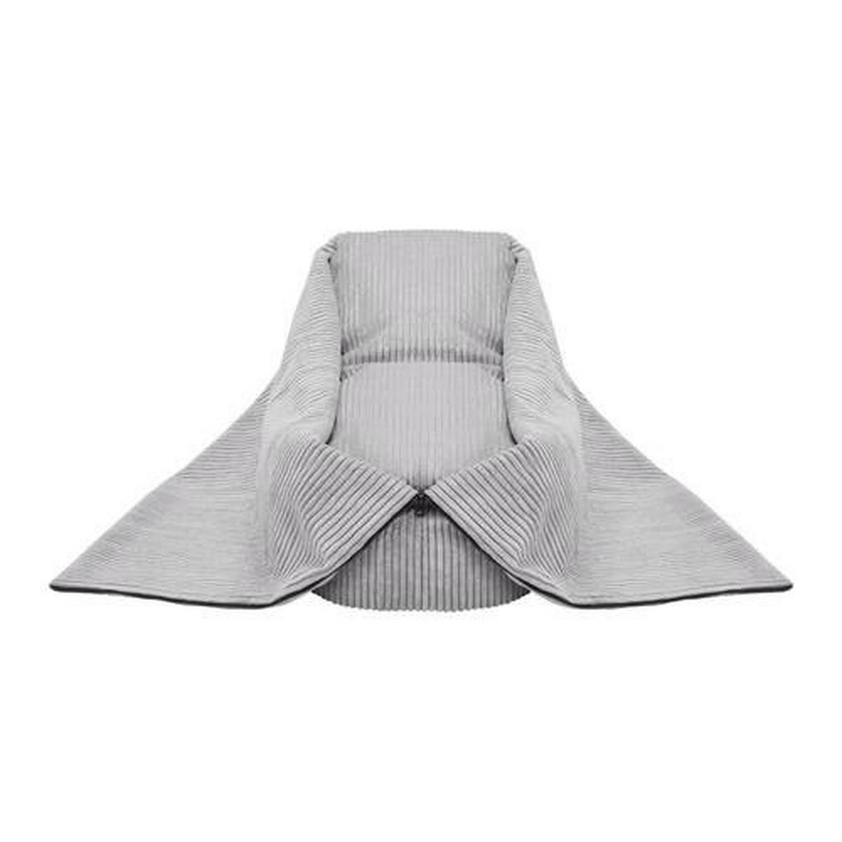 Sedací vak CAPRI světlá šedá - světle šedá, Moderní, textil (45/50/80cm)