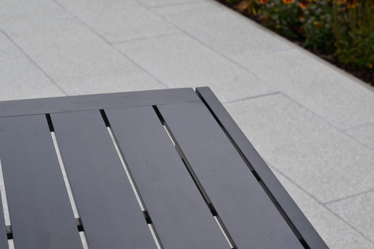 Gartentischgruppe Verona 7 -Teilig. Graphitfarben/Grau - Graphitfarben/Grau, KONVENTIONELL, Kunststoff/Textil - Gardenson