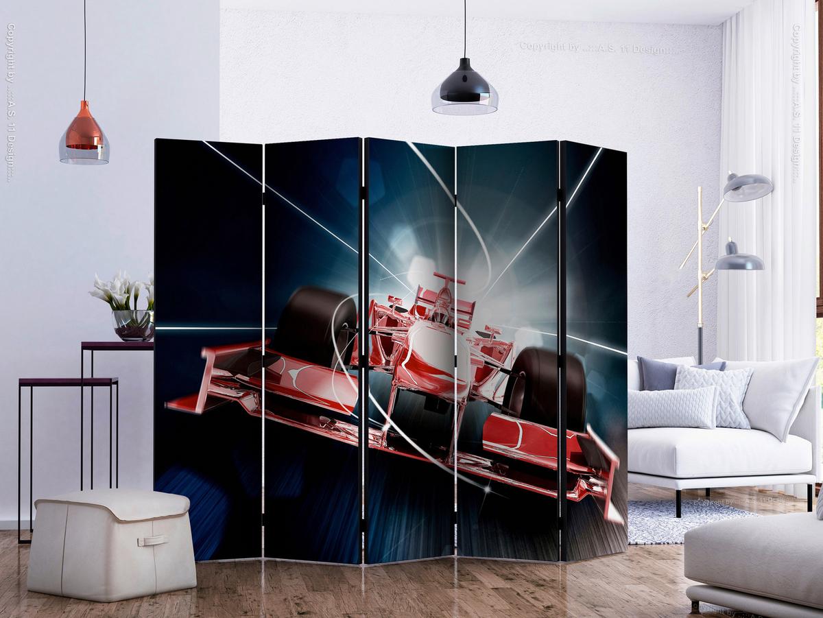 Paravent Multicolor B: 225 Cm - Multicolor, Basics, Holz/Textil (225/172/3cm) - artgeist