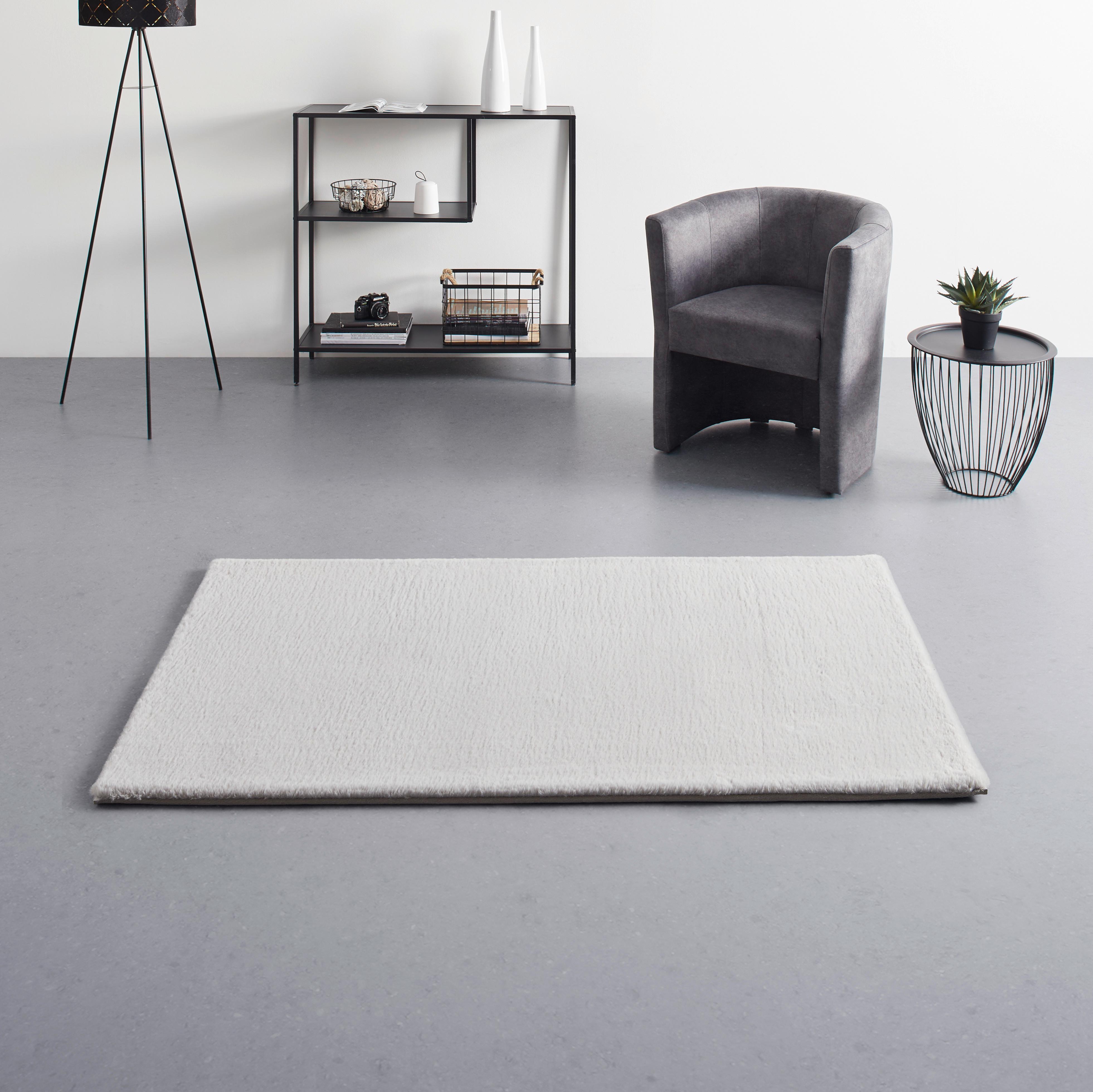 Umelá Kožušina Caroline 1, 80/150cm - strieborná, textil (80/150cm) - Modern Living