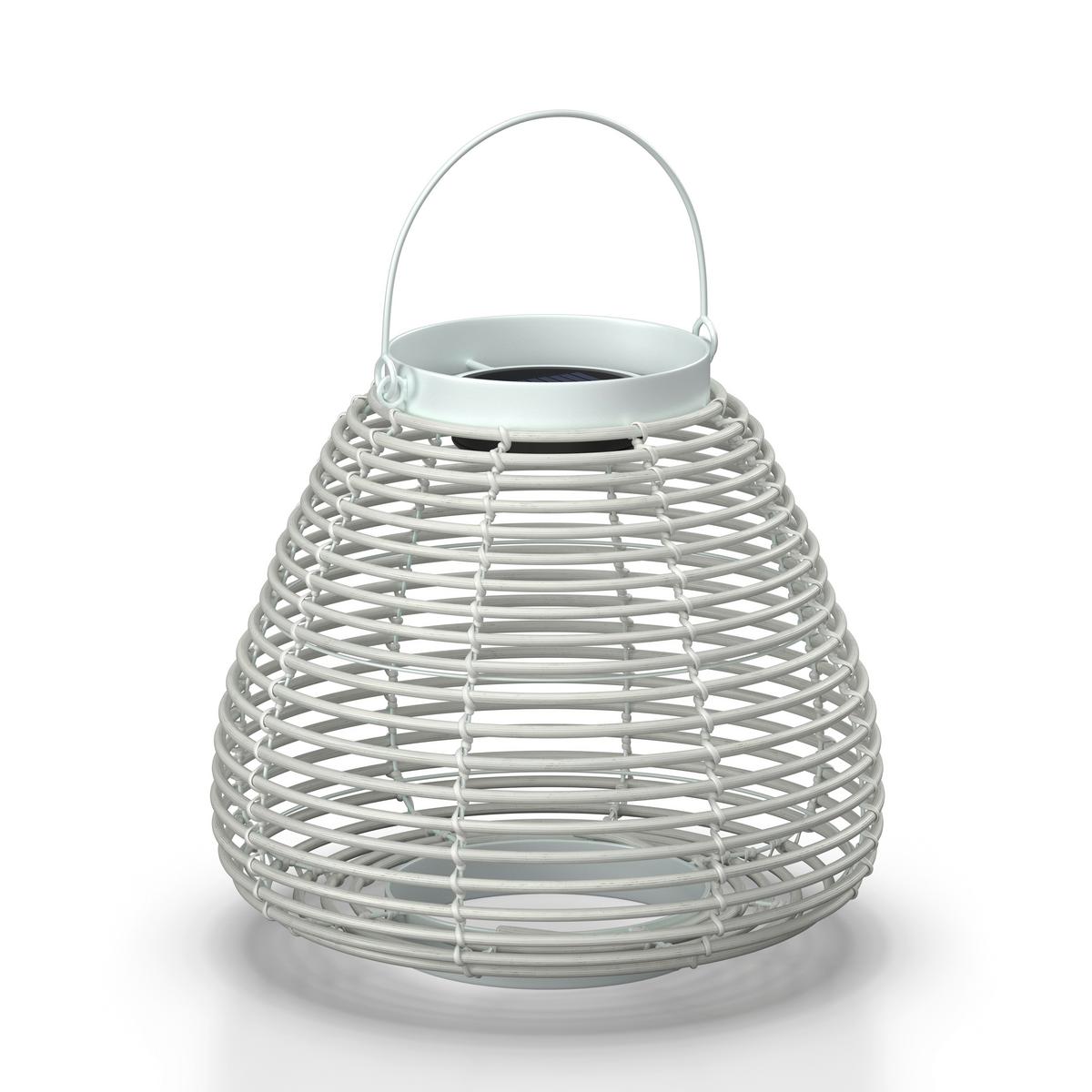 VONKAJŠIE SVIETIDLO ANINA - biela, Modern, kov/plast (36/35/36cm) - Bessagi Garden