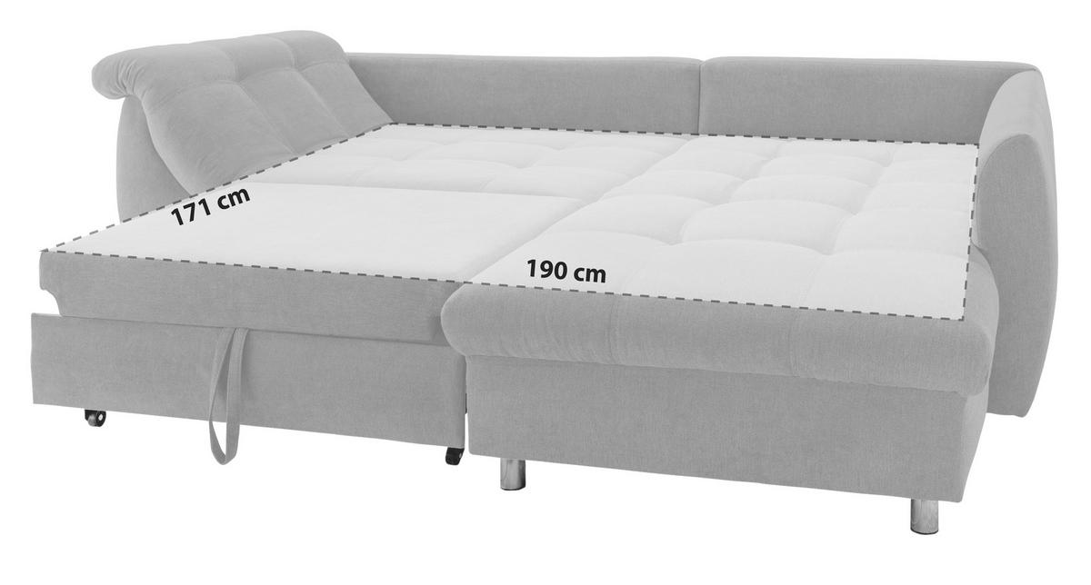 Rohová sedačka AGIRA, pravá, antracitová / modrá - modrá/antracitová, Design, textil (250/190cm) - Livetastic