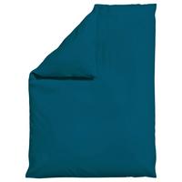 BETTDECKENBEZUG WOVEN SATIN - Petrol, Basics, Textil (155/220cm) - Schlafgut