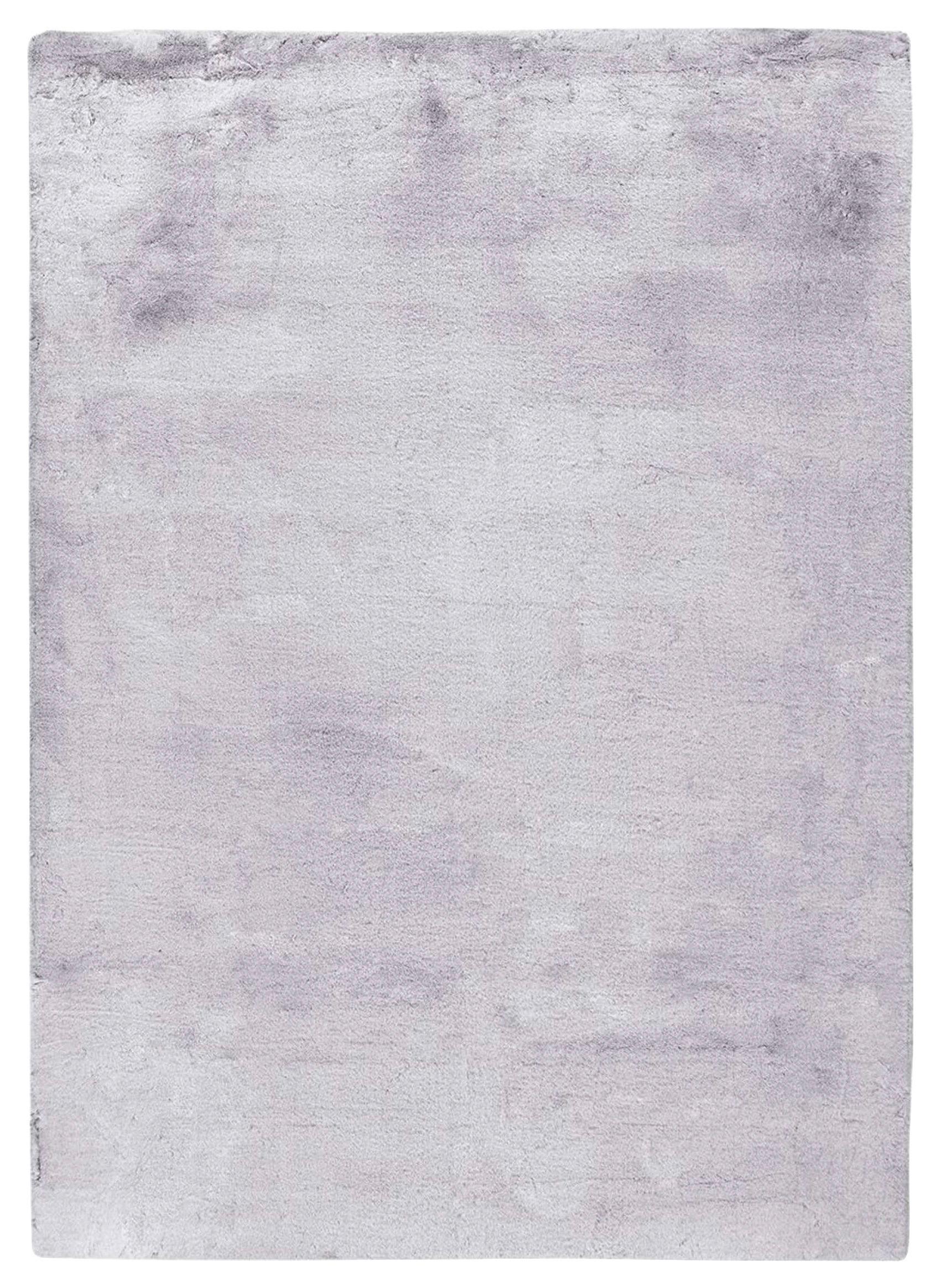 Hochflorteppich Saika 100 - Anthrazit/Weiß, KONVENTIONELL, Textil (80/150cm)