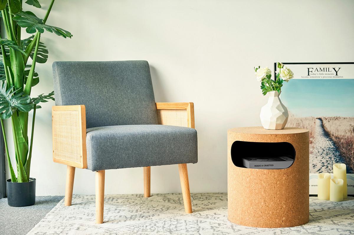 Nachtkästchen Naturfarben B: 40 Cm - Naturfarben, Design, Holz/Holzwerkstoff (40/45/40cm) - Livetastic