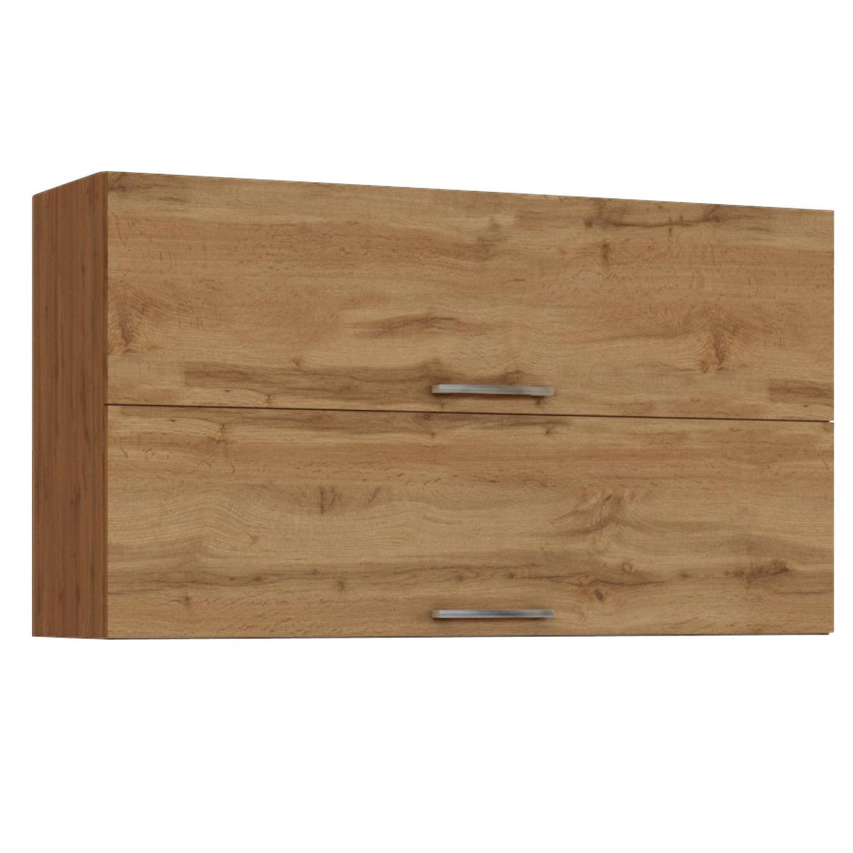 Küchenzeile Sorrento Mit Geräten B: 210 cm Eichefarben - Schieferfarben/Eiche Wotan, MODERN, Holzwerkstoff (210cm) - Held