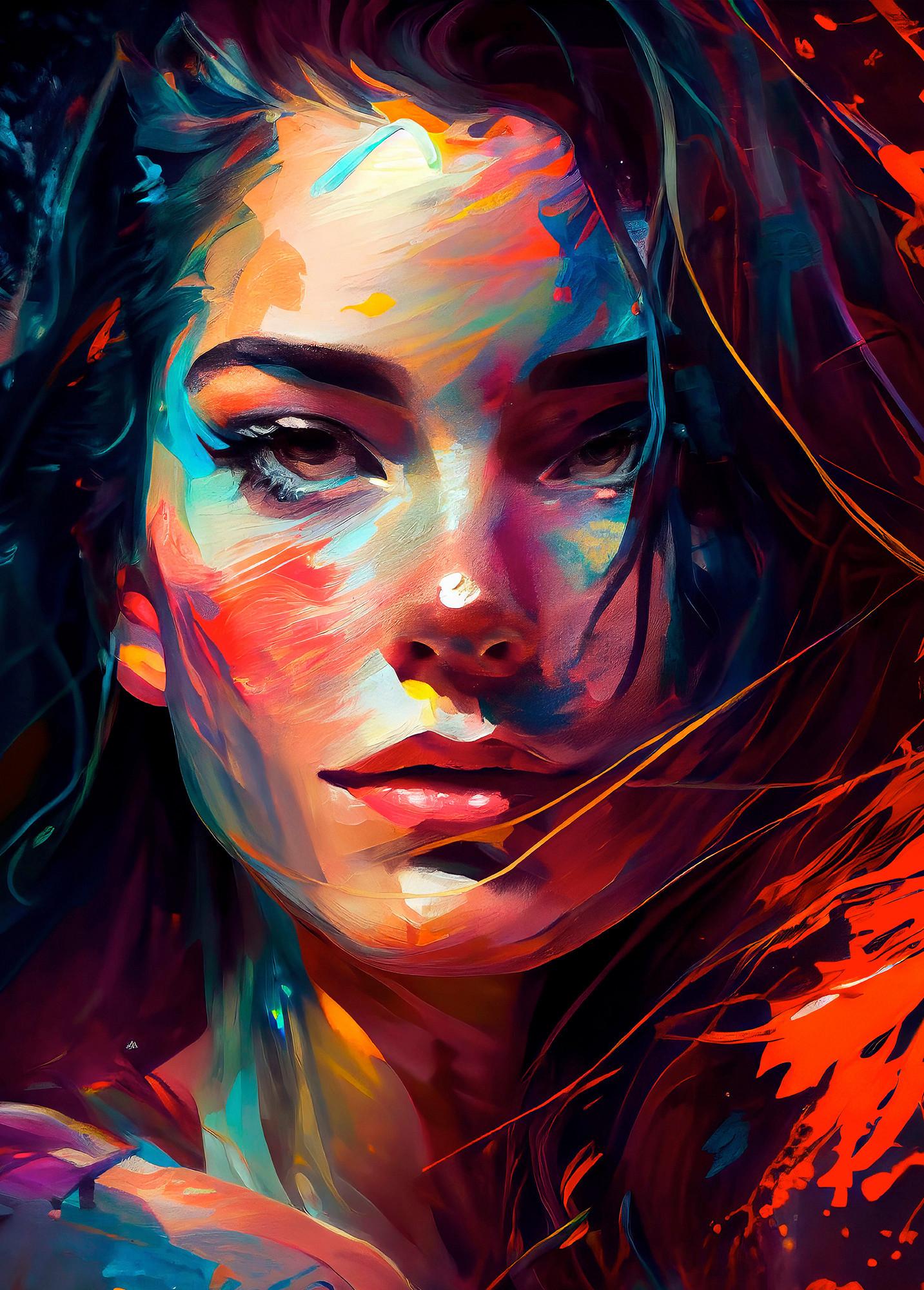 Dekopaneel Natalie - Multicolor/Naturfarben, KONVENTIONELL, Holzwerkstoff (50/70cm) - James Wood