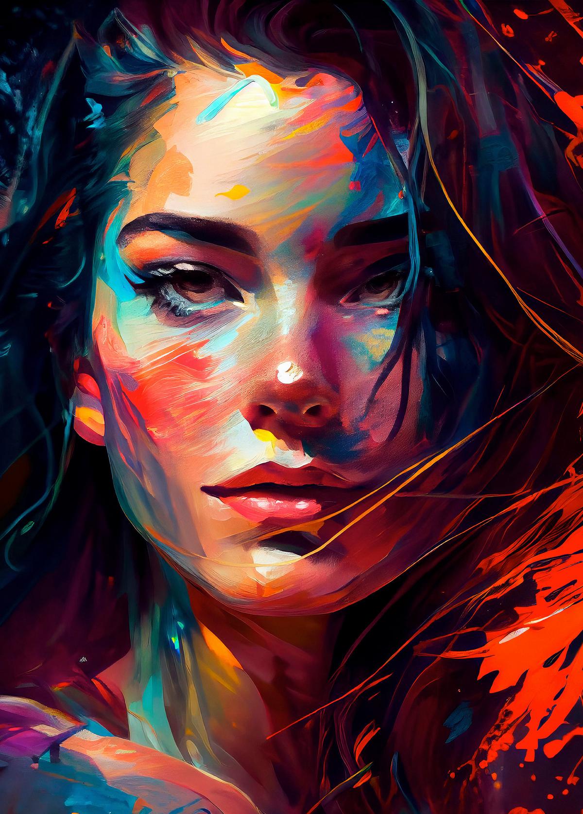 Dekopaneel Natalie - Multicolor/Naturfarben, KONVENTIONELL, Holzwerkstoff (50/70cm) - James Wood