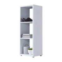 STANDREGAL NIZZA TYP 12 - Silberfarben/Weiß, MODERN, Holzwerkstoff (37,5/108,5/33cm) - MID.YOU