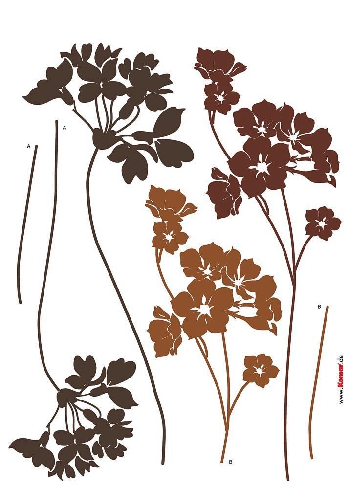 DEKOSTICKER 17005H - Klar/Braun, Natur, Kunststoff (50/70cm)