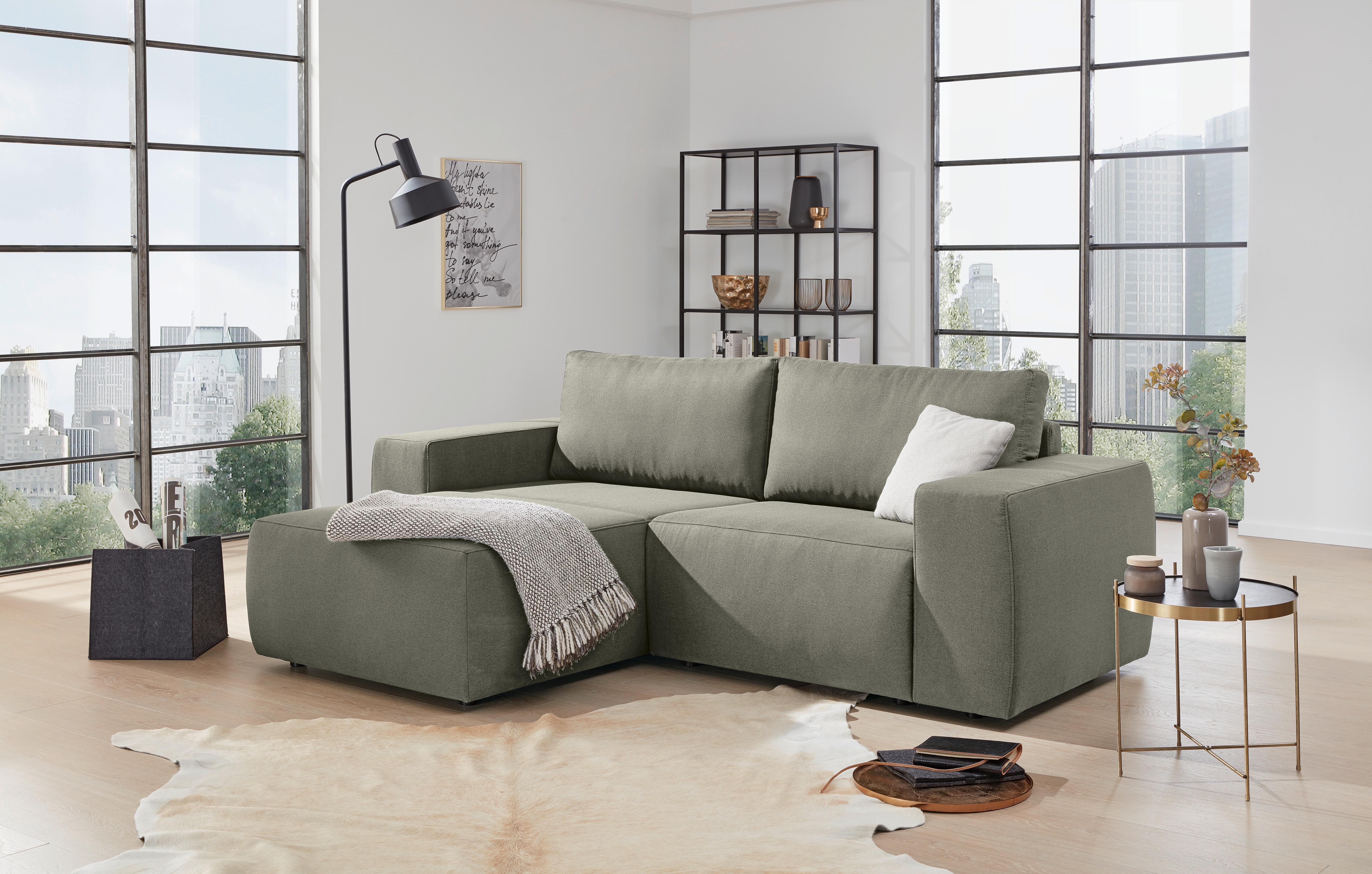 Ecksofa Looks Ii - Schwarz/Braun, Design, Textil (160/242cm) - LOOKS by W.Joop