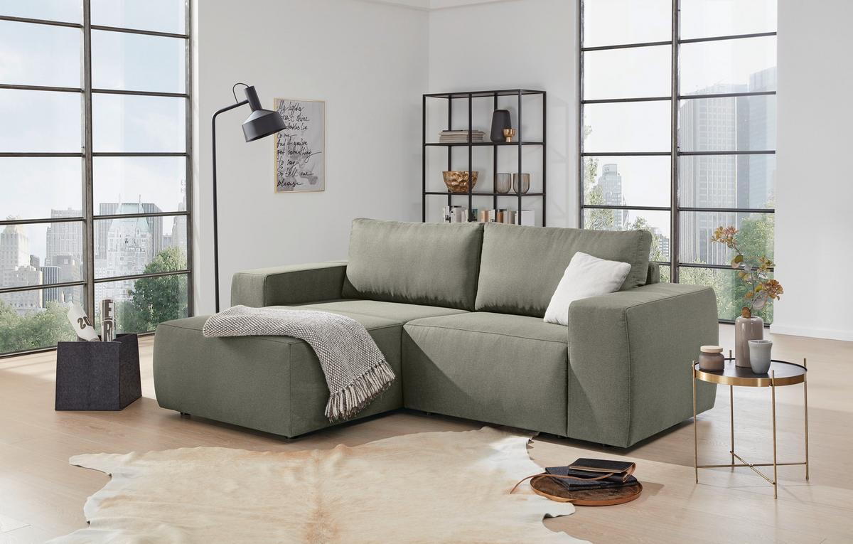 Ecksofa Looks II - Schwarz/Braun, Design, Textil (160/242cm) - LOOKS by W.Joop