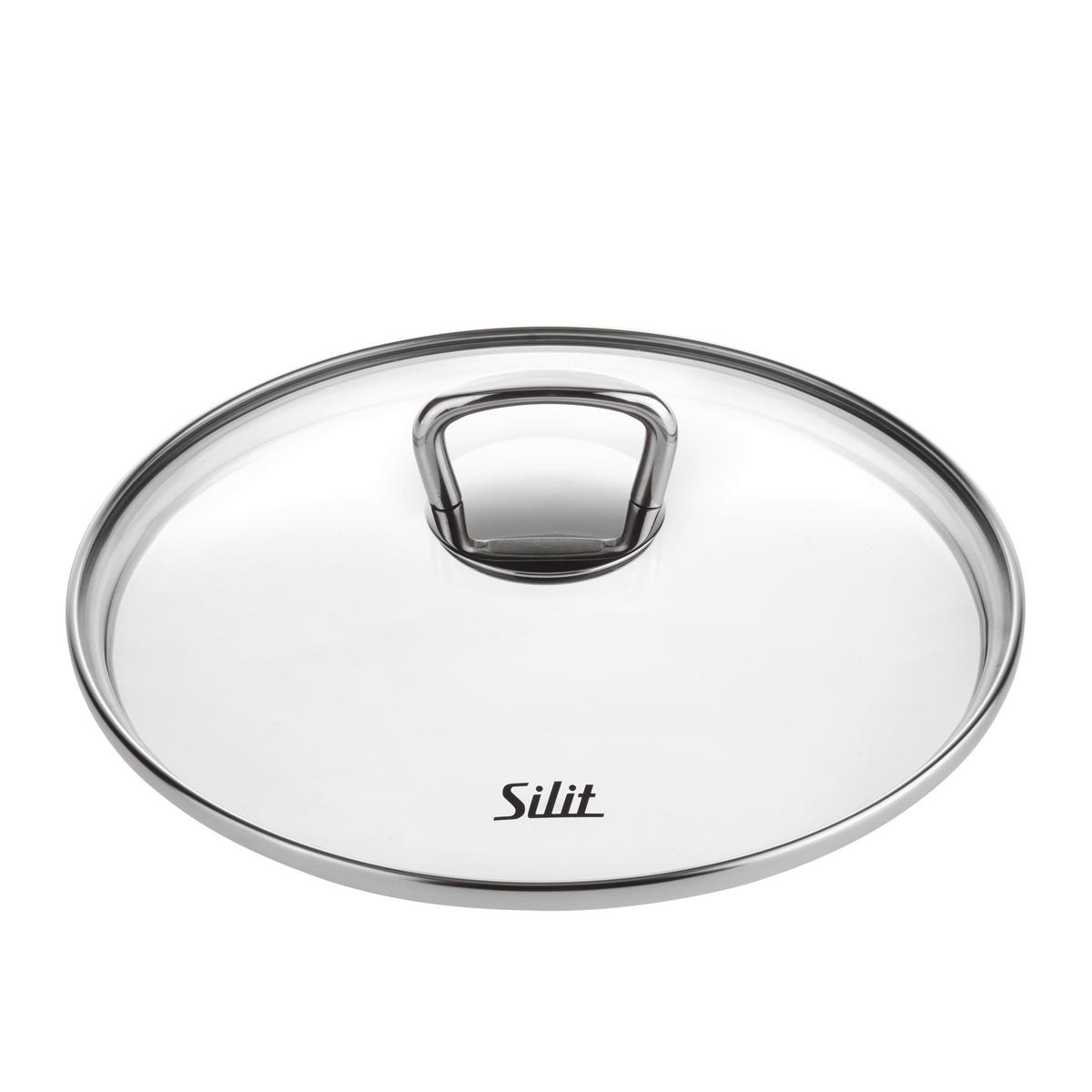 Kochtopfset Alicante 6--Teilig. Aus Edelstahl - Edelstahlfarben, KONVENTIONELL, Glas/Metall - Silit