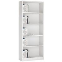 REGÁL 4-YOU YUR03 - biela, Modern, drevo (74/189,5/35,2cm)