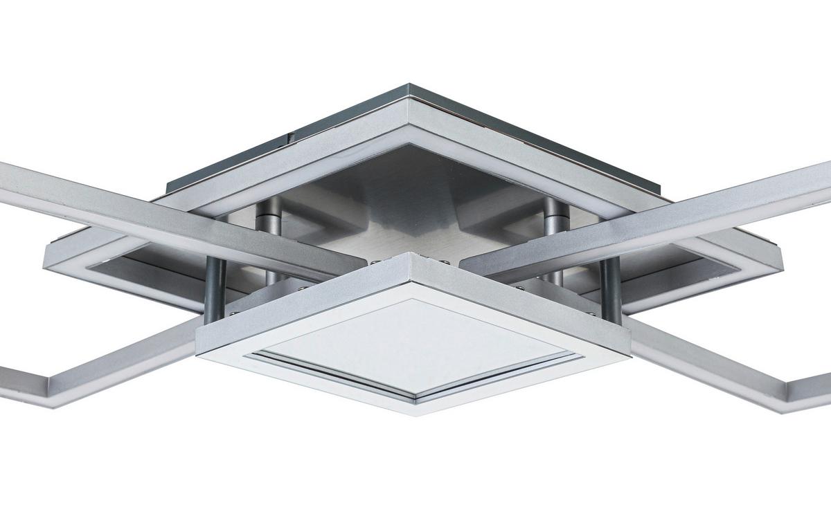 Led-deckenleuchte Tiziana - Chromfarben/Silberfarben, MODERN, Kunststoff/Metall (75cm) - Luca Bessoni