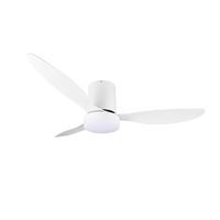 Deckenventilator Göteborg Weiß D: 132 cm - Weiß, KONVENTIONELL, Kunststoff (132,0/31,0cm)