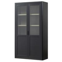 Vitrine Gunnar Schwarz B: 120 Cm - Schwarz, Design, Holz (120/217/48cm) - Livetastic
