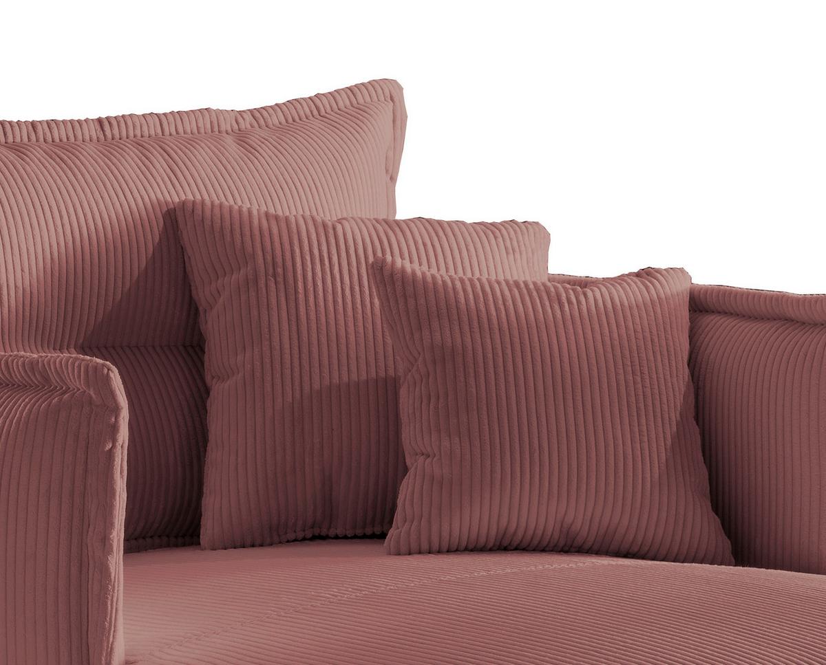 Polstersessel mit Armlehnen Lava Stoffbezug Rot - Rot/Schwarz, MODERN, Textil (111/101/167cm) - Livetastic