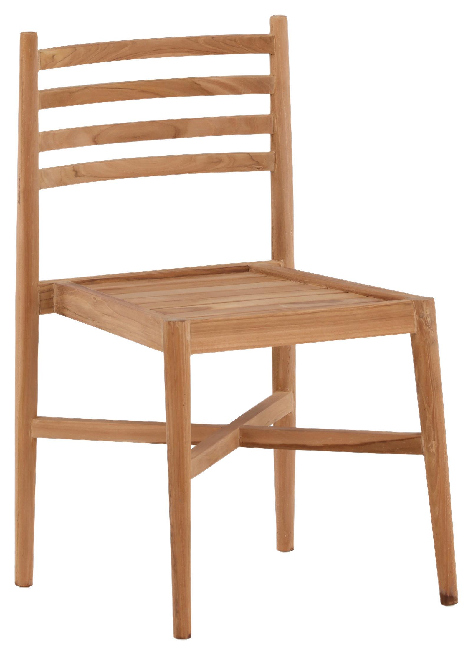 Stapelsessel Kenya - Teakfarben, KONVENTIONELL, Holz (50/81/52cm) - Gardenson