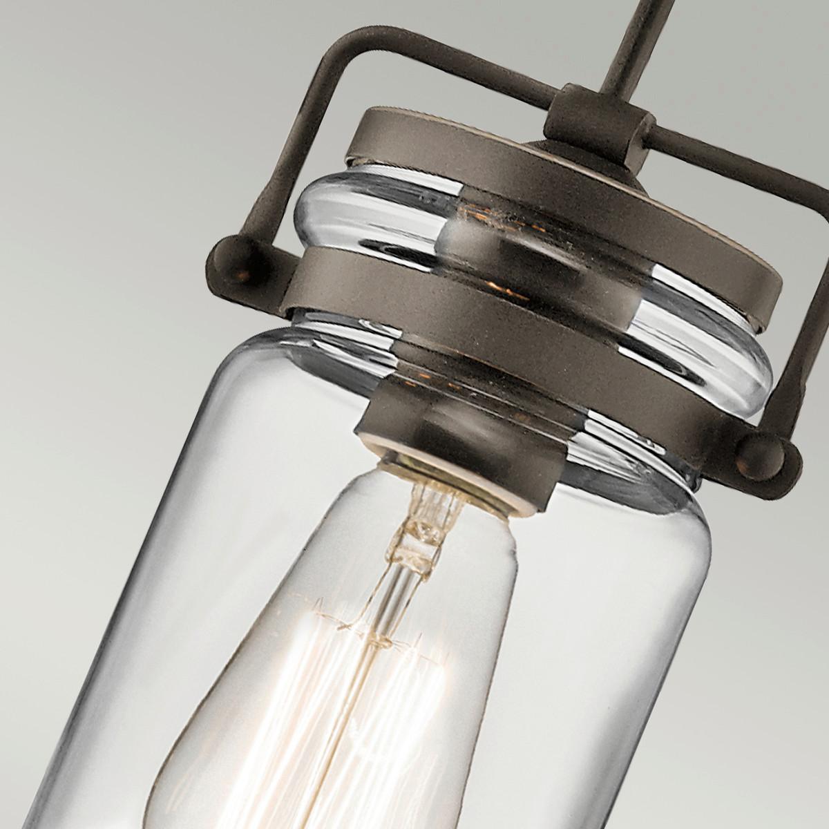 Hängeleuchte Kl-Brinley-Mp-Oz - Bronzefarben, LIFESTYLE, Glas/Metall (12/25.3cm) - Elstead Lighting