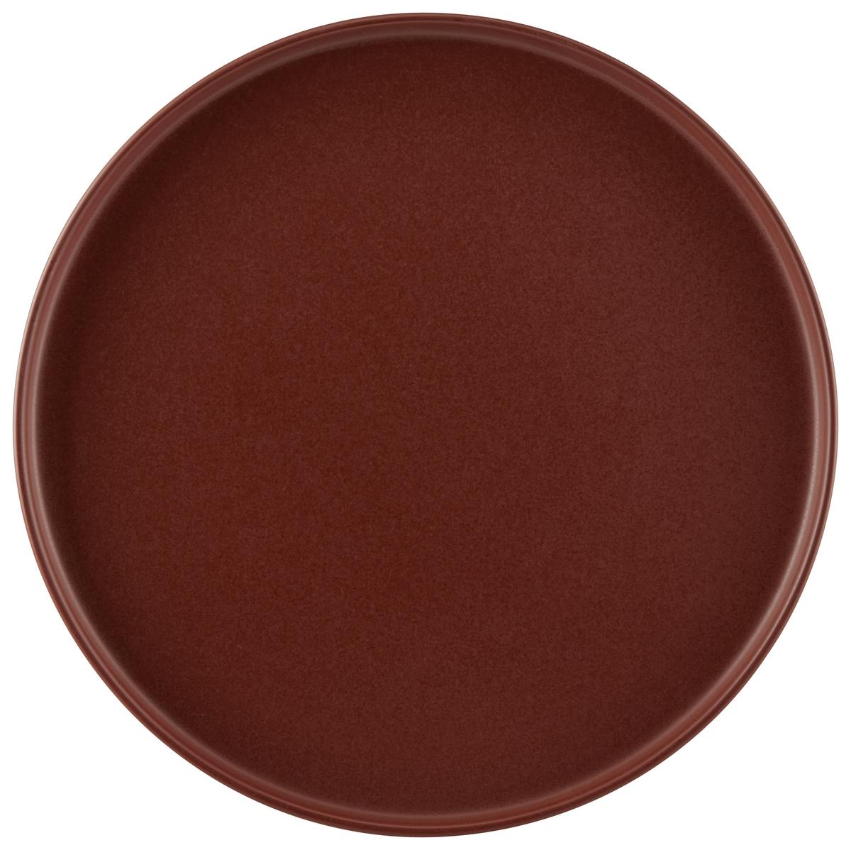 Speiseteller Keramik Rotbraun Mantenga Ca. 25,5 Cm - Rotbraun, MODERN, Keramik (25,5cm) - James Wood
