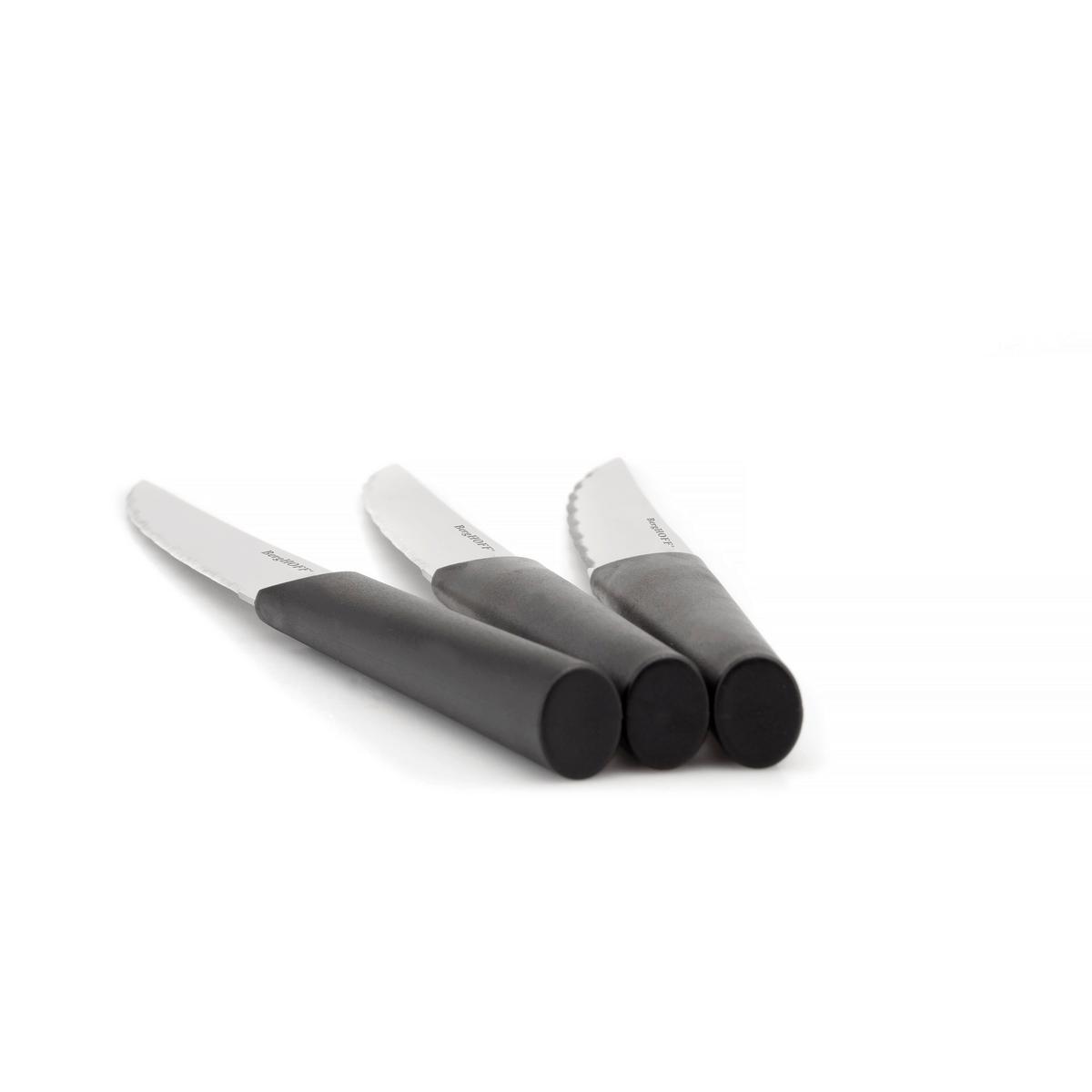 Messerset 6-Teilig Schwarz - Schwarz, Basics, Metall (37,70/19,20/2,70cm)