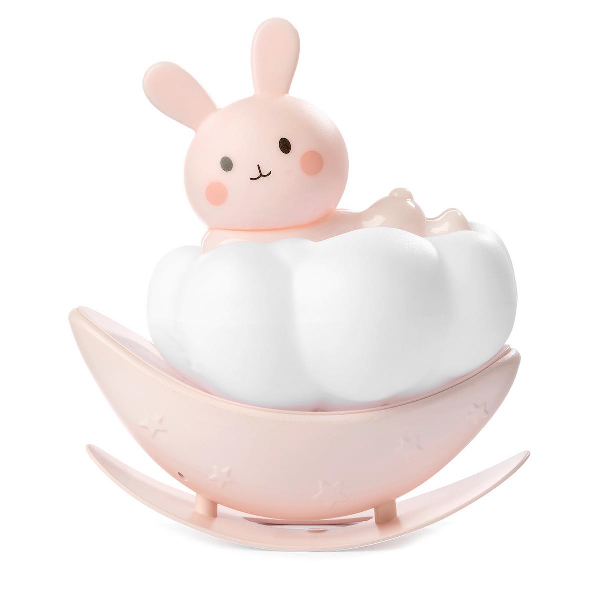 Kindertischleuchte Rosa Hellrosa Weiß L: 11 cm - Hellrosa/Weiß, Basics, Kunststoff (11/6.5/12.5cm)